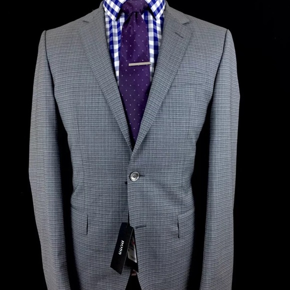 HUGO BOSS Men's Grey Check Hutson3/Gander1 Slim